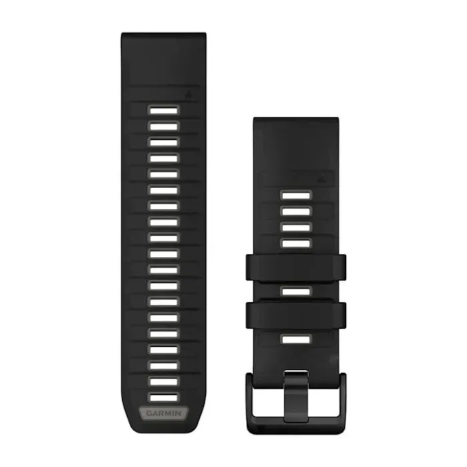Ремешок GARMIN QUICKFIT 26 силиконовые черные/гравийно-серые 010-13393-00