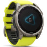 Смарт-часы GARMIN FENIX 8 – 51 мм, Solar Sapphire, титан с ярко-желтым/графитовым силиконовым ремешком 010-02907-21